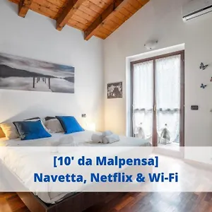 10' From Malpensa Shuttle, Netflix & Wi-fi Casorate Sempione